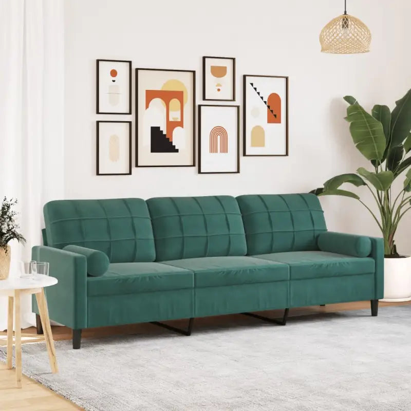 Banken met comfortabel materiaal vulling voor gezellige momenten - Donkergroen / 210 cm - Banken