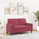 Banken met comfortabel materiaal vulling voor gezellige momenten - Wijnrood / 120 cm - Banken