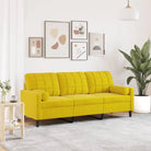 Banken met comfortabel materiaal vulling voor gezellige momenten - Geel / 180 cm - Banken