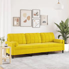 Banken met comfortabel materiaal vulling voor gezellige momenten - Geel / 210 cm - Banken