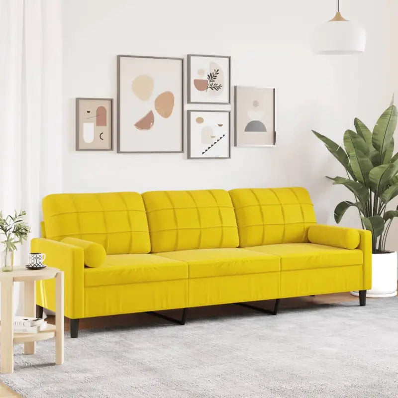Banken met comfortabel materiaal vulling voor gezellige momenten - Geel / 210 cm - Banken