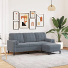 Banken met comfortabele materiaal vulling voor gezellige momenten - Donkergrijs / 180 cm - Banken