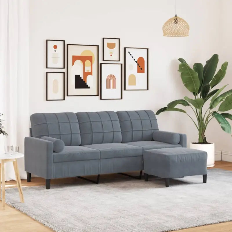 Banken met comfortabele materiaal vulling voor gezellige momenten - Donkergrijs / 180 cm - Banken