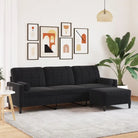 Banken met comfortabele materiaal vulling voor gezellige momenten - Zwart / 210 cm - Banken