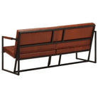 Banken met echt geitenleer voor een warm en vintage interieur - Bruin / Driezitsbank - Banken