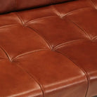 Banken met echt geitenleer voor een warm en vintage interieur - Bruin / Driezitsbank - Banken