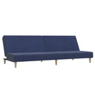 Banken met hoogte rugleuning en multifunctioneel logeerbed - Blauw / Met voetensteun - Banken