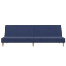 Banken met hoogte rugleuning en multifunctioneel logeerbed - Blauw / Met voetensteun - Banken