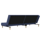 Banken met hoogte rugleuning en multifunctioneel logeerbed - Blauw / Met voetensteun - Banken