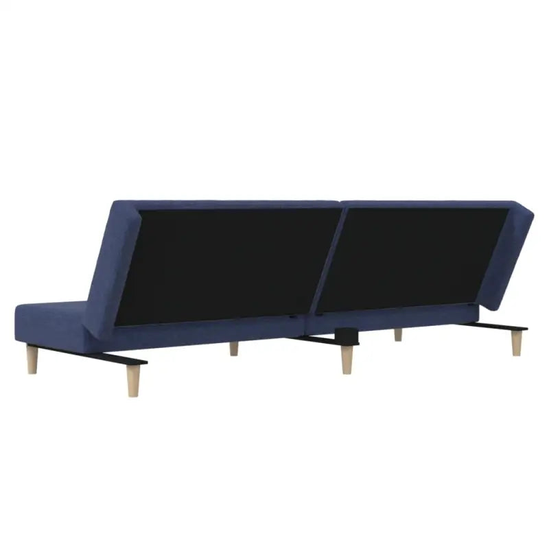 Banken met hoogte rugleuning en multifunctioneel logeerbed - Blauw / Met voetensteun - Banken