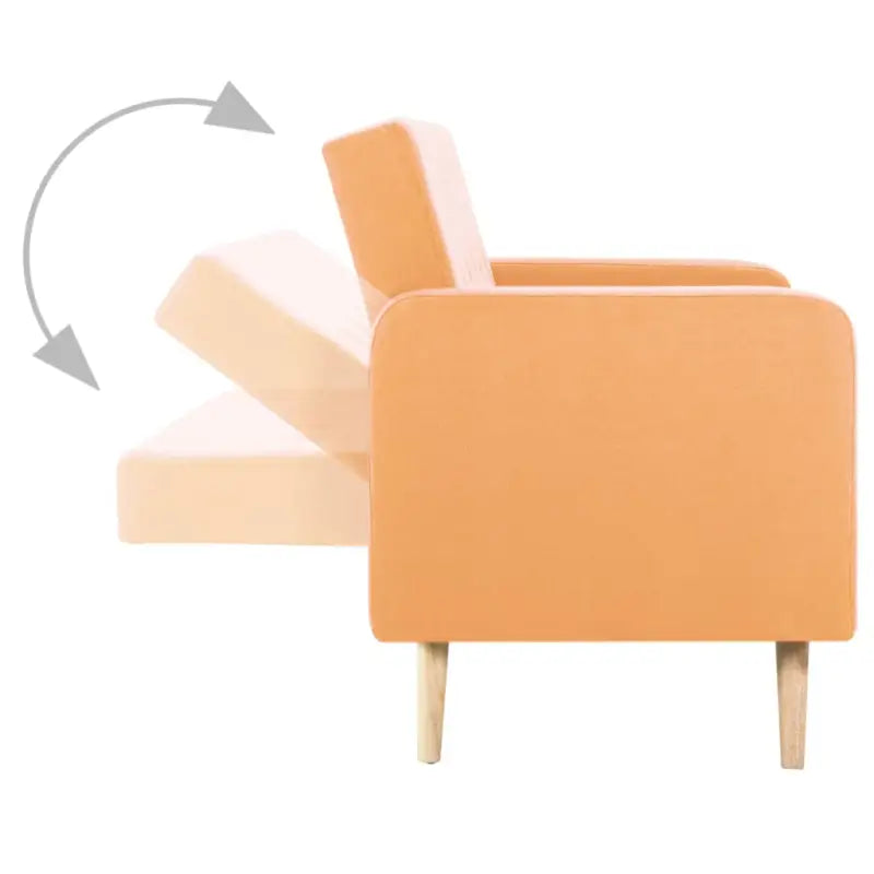Banken met houten frame voor comfortabel en modern interieur - Oranje - Banken