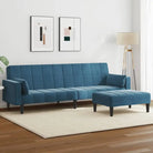 Banken met kunststof materiaal vulling voor comfortabel slapen en zitten - Blauw / Met armleuning - Banken