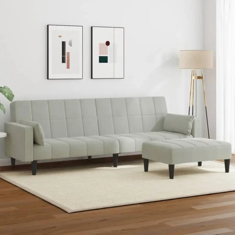 Banken met kunststof materiaal vulling voor comfortabel slapen en zitten - Lichtgrijs / Met armleuning - Banken