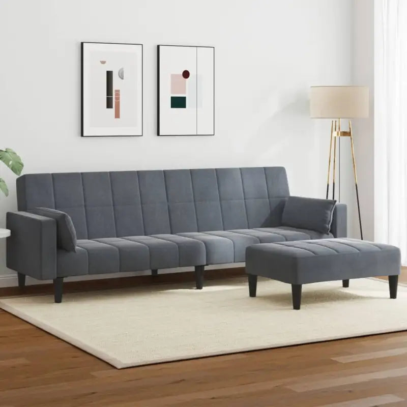 Banken met kunststof materiaal vulling voor comfortabel slapen en zitten - Donkergrijs / Met armleuning - Banken