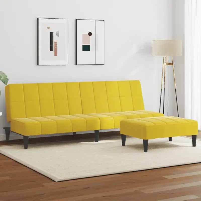 Banken met kunststof materiaal vulling voor comfortabel slapen en zitten - Geel / Zonder armleuning - Banken