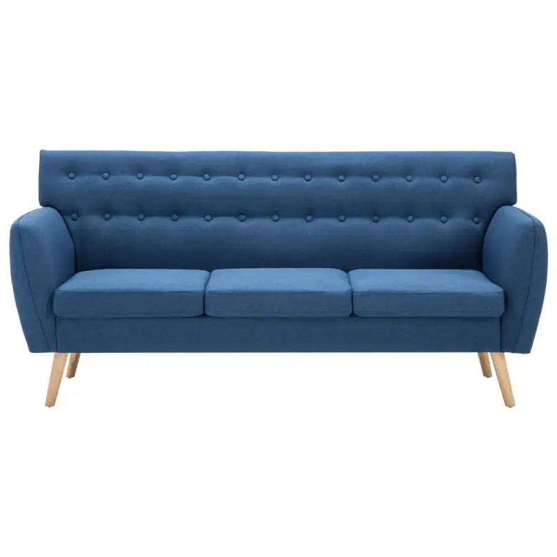 Banken met MDF frame stoffen bekleding en rubberwood poten - Banken
