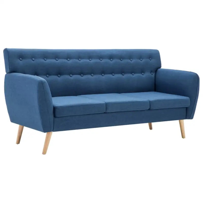 Banken met MDF frame stoffen bekleding en rubberwood poten - Banken
