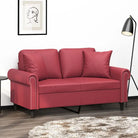 Banken met moderne uitstraling en hoogwaardige materiaal vulling - Wijnrood / 120 cm - Banken