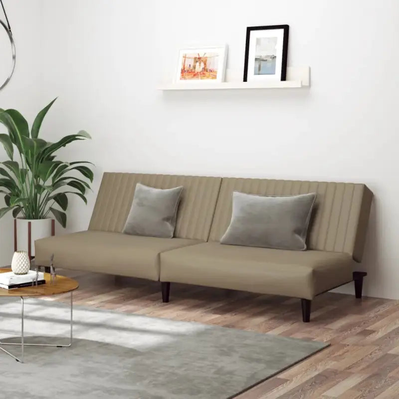 Banken met totale afmetingen en hoogte rugleuning voor slaapcomfort - Cappuccino / Zonder armleuning - Banken