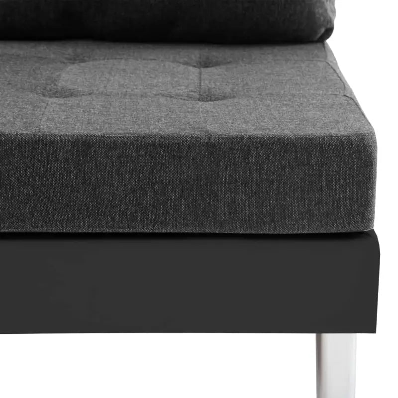 Banken met verstelbare afmetingen rugkussen voor stijl en comfort - Zwart en donkergrijs - Banken
