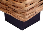 Banken set met natuurlijk rattan levering bevat ruime breedte zitting - 2-zits + 3-zits - Banken