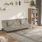 Banken slaapbank met comfortabele zit en duidelijke hoogte rugleuning - Lichtgrijs / Zonder armleuning - Banken