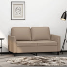 Banken twee-zitsbank van duurzaam kunstleer voor gezellige momenten - Cappuccino / 120 cm - Banken