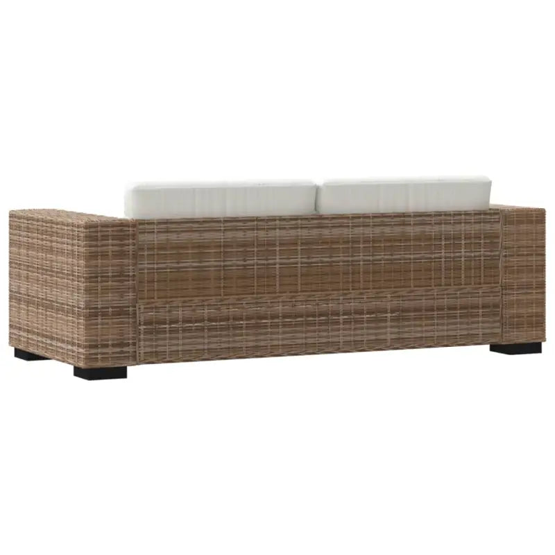 Banken van echt rattan met levering bevat voor stijl en functionaliteit - Bruin / Driezitsbank - Banken