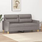 Banken voor gezellige zithoek met duurzame stof en strakke look - Taupe / 140 cm - Banken