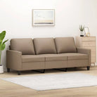 Bankenfauteuil van duurzaam kunstleer voor gezellige ontspanning - Cappuccino / 180 cm - Banken