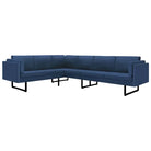 Bankenhoekbank van hoge kwaliteit voor comfort en stijl - Blauw - Banken