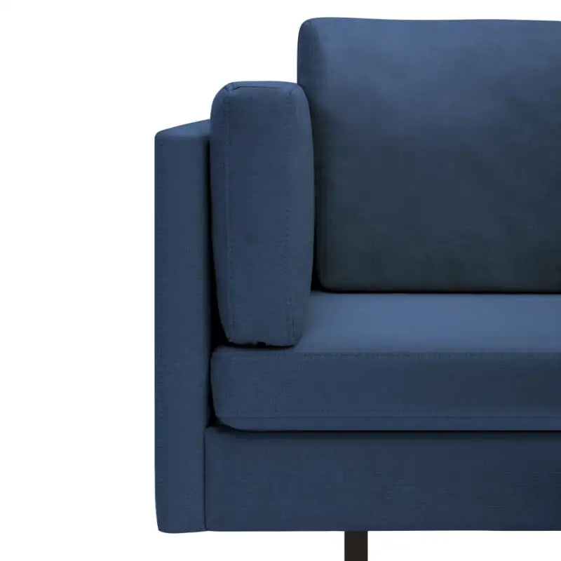 Bankenhoekbank van hoge kwaliteit voor comfort en stijl - Blauw - Banken