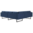Bankenhoekbank van hoge kwaliteit voor comfort en stijl - Blauw - Banken