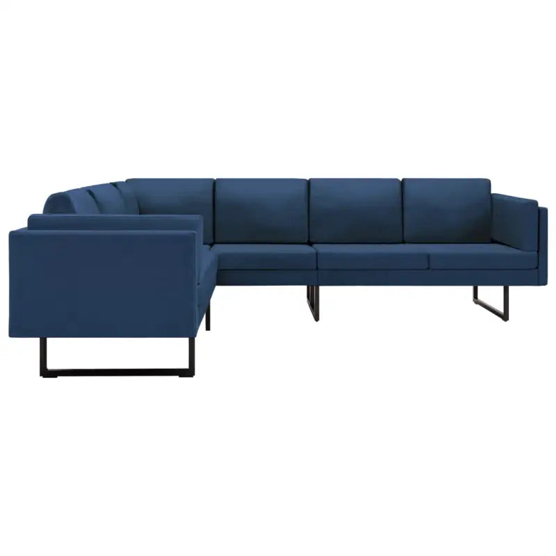 Bankenhoekbank van hoge kwaliteit voor comfort en stijl - Blauw - Banken