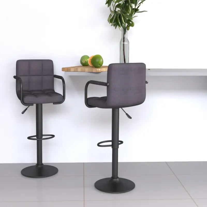 Barkruk met ingebouwde voetensteun voor extra zitcomfort - Taupe / 2 - Barkrukken
