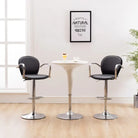 Barkrukken Met Armleuning voor Optimaal Zitcomfort levering bevat eenvoudig te reinigen kunstleer - Zwart / 2