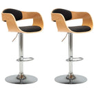 Barkrukken met gebogen hout en levering bevat set van 2 stoelen - Barkrukken