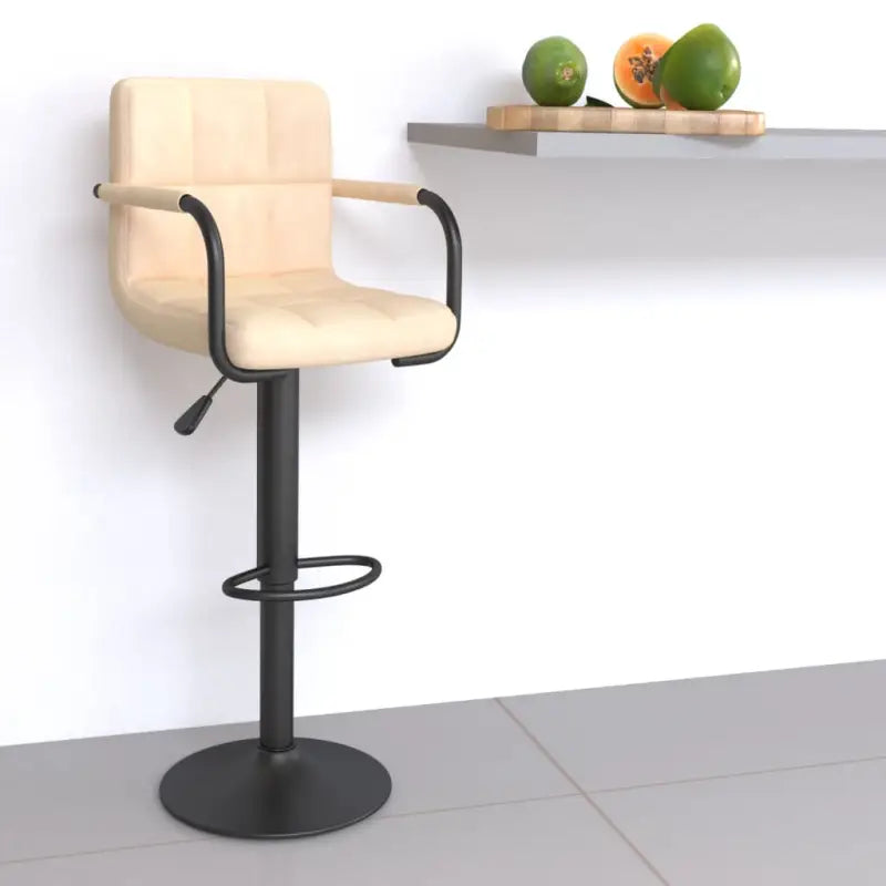 Barkrukken met ingebouwde voetensteun voor comfortabel zitten - Crème / 1 - Barkrukken