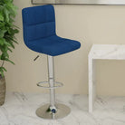 Barkrukken met ingebouwde voetensteun voor extra comfort - Blauw / 1 - Barkrukken