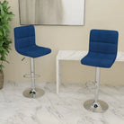 Barkrukken met ingebouwde voetensteun voor extra comfort - Blauw / 2 - Barkrukken