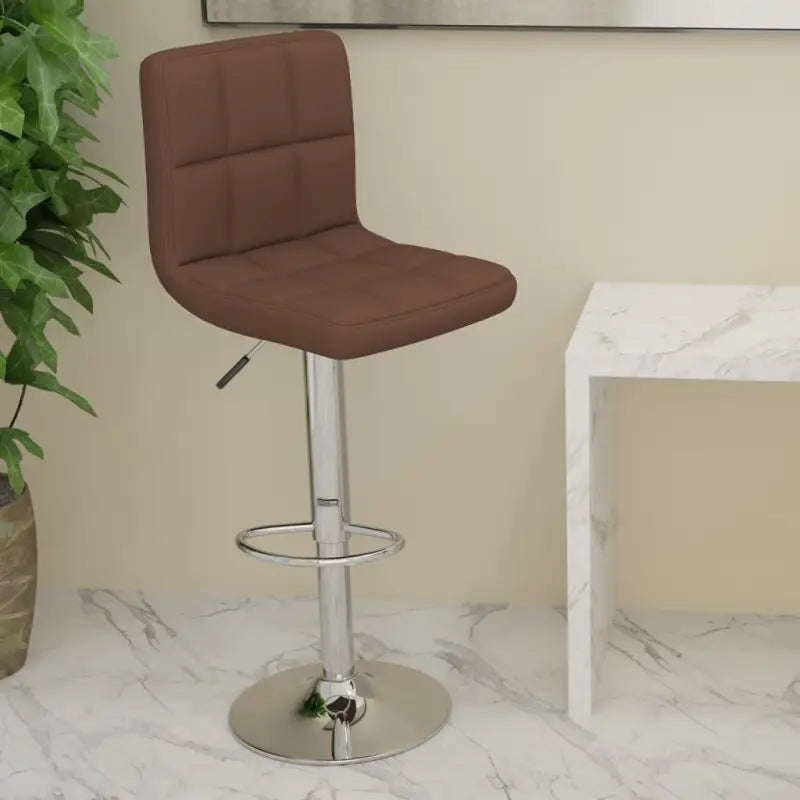 Barkrukken met ingebouwde voetensteun voor extra comfort - Bruin / 1 - Barkrukken
