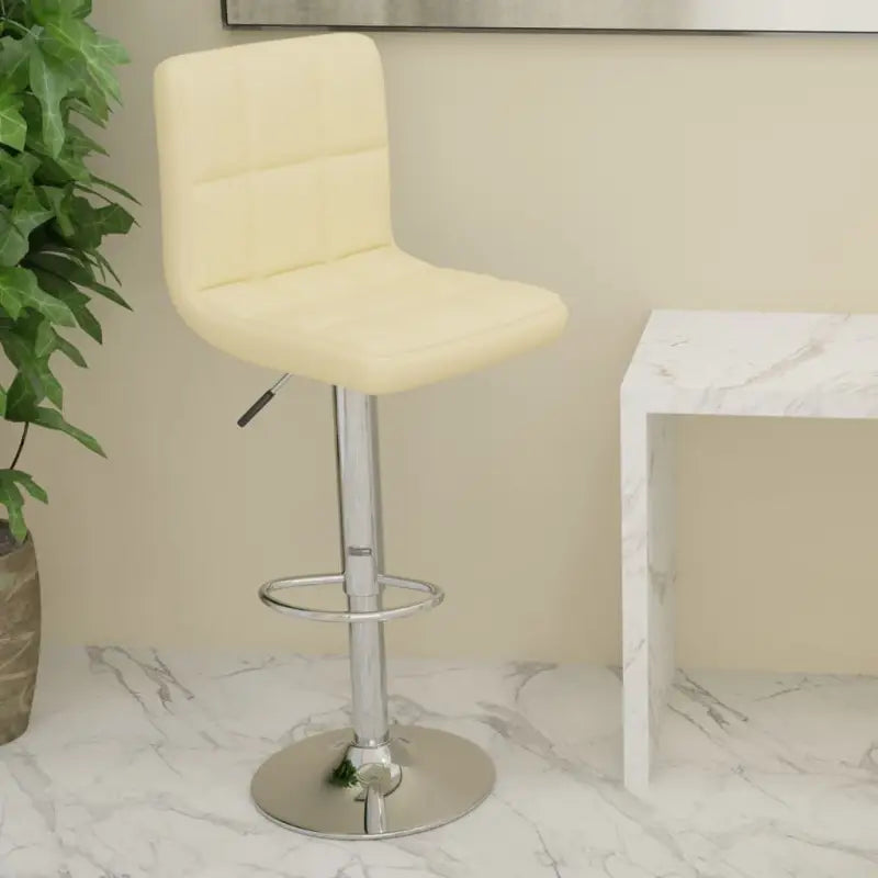 Barkrukken met ingebouwde voetensteun voor extra comfort - Crème / 1 - Barkrukken