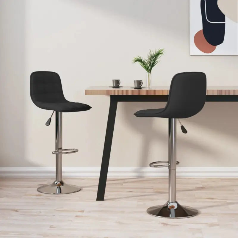Barkrukken met ingebouwde voetensteun voor extra comfort - Zwart / 2 - Barkrukken