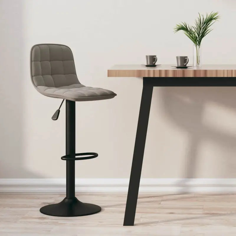 Barkrukken met ingebouwde voetensteun voor optimaal zitcomfort - Lichtgrijs / 1 - Barkrukken