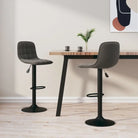 Barkrukken met ingebouwde voetensteun voor optimaal zitcomfort - Donkergrijs / 2 - Barkrukken