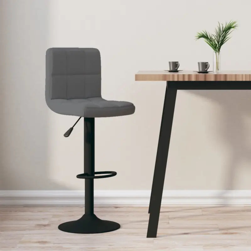 Barkrukken met ingebouwde voetensteun voor optimaal zitcomfort - Donkergrijs / 1 - Barkrukken