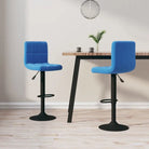Barkrukken met ingebouwde voetensteun voor optimaal zitcomfort - Blauw / 2 - Barkrukken