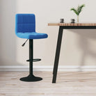 Barkrukken met ingebouwde voetensteun voor optimaal zitcomfort - Blauw / 1 - Barkrukken