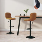 Barkrukken met ingebouwde voetensteun voor optimaal zitcomfort - Bruin / 2 - Barkrukken