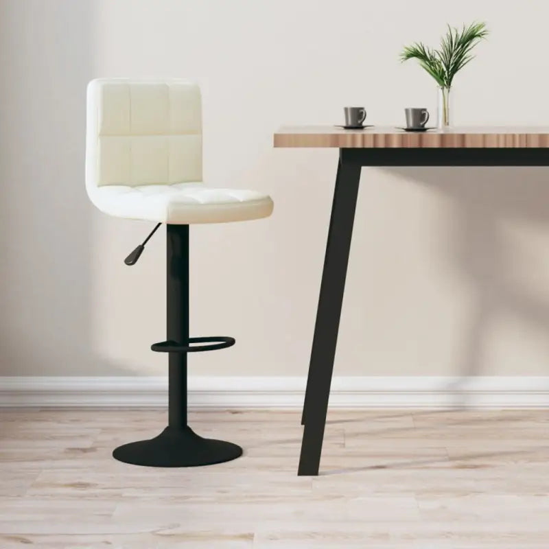 Barkrukken met ingebouwde voetensteun voor optimaal zitcomfort - Crème / 1 - Barkrukken